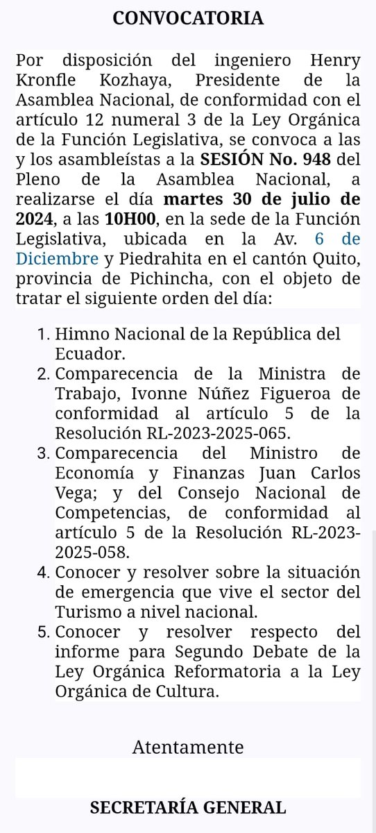 HMunetonZ's tweet photo. Día martes el sector turístico productivo estará en el pleno de la asamblea nacional. 
Invitamos a los qremios a las asociaciones. A la academia y a todos los que están en el sector productivo turístico. https://t.co/kLyYvAigEK