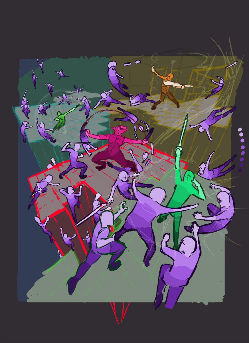 TheBrightIris's tweet photo. WIP - #Fanart of #HandJumper in a D&amp;D AU

Check out the original Webtoon by SleepAcross!

This piece is based on CH03 of a #Fanfiction by @DungeonxQueen! --> https://t.co/wSwlYusm3b

#DND #Bard #Rogue #Bloodhunter #Wizard #Paladin #dungeonsanddragons #Sayeon #Ryujin #Iseul #Min https://t.co/bwwJ6lMgpk