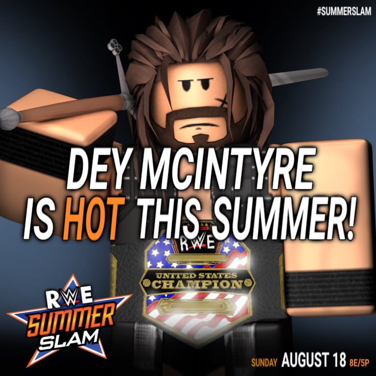 RobloxRWE's tweet photo. Dey McIntyre Is HOT This Summer! #RWESummerSlam #RWESS https://t.co/PQx2zq5X9k
