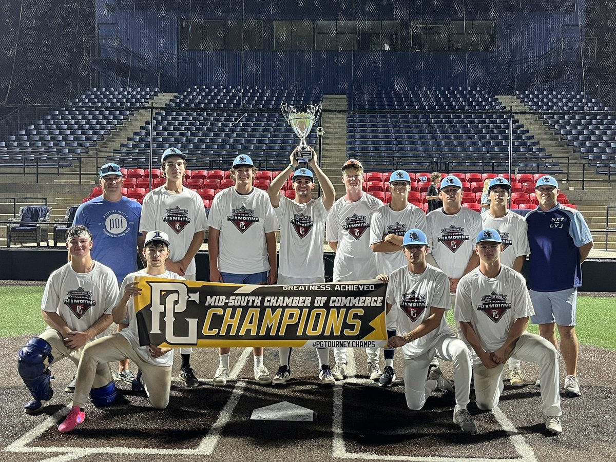 USAStadium's tweet image. 2024 17U MidSouth Elite Championship

🏆 Champion: Next Level Midsouth
🥈 Finalist: Bigler Big Time
🏅 MVP: Trent Stewart
🏅 MVPitcher: Ben Groeschl