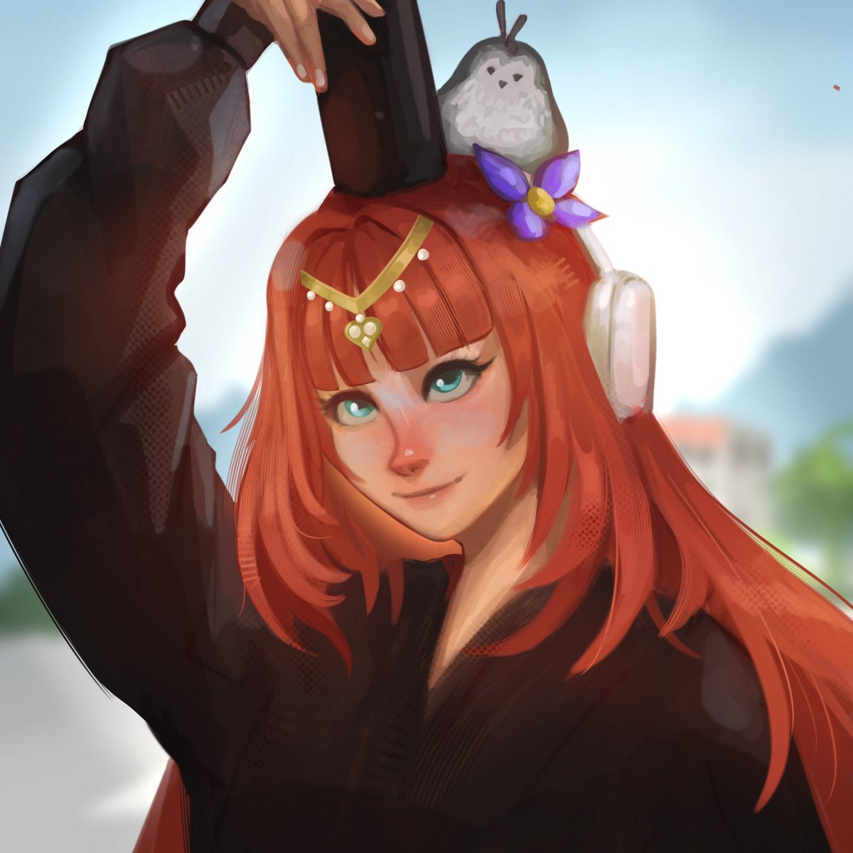 zulmediart's tweet photo. Nilou in Casual Outfit. I was took reference on one of  @samdoesarts artwork. I’m a big fan of his majestic simple style😍 Actually i was intending to do master study but it seems the outcome is far from the reference
#nilou #genshinimpact #fanart #samdoesart https://t.co/2kxhz1Y0ZT