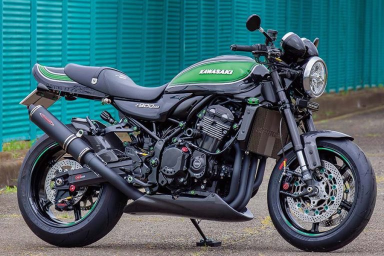 PutiMotor's tweet photo. カワサキ Z900RSを、神奈川県「ストライカーワークス」がカスタマイズ❗️

コンプリートで製作したSZシリーズの1台。

セパレートハンドルキットにGストライカースイングアーム、STCステップキットにストリートコンセプト･チタンフルエキゾーストなど装着。

https://t.co/tpY1TMlMsh https://t.co/v6P7m7X9FE