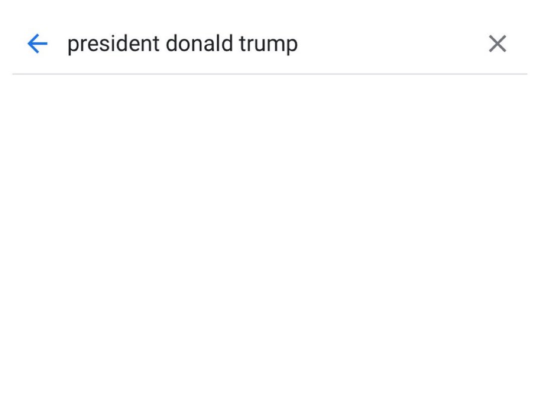 try2underit's tweet photo. Go to google and try it. President Donald trump. #bangoogle #ElectionInterference #WeAreNotGoingBack https://t.co/9V3OWnBCEW