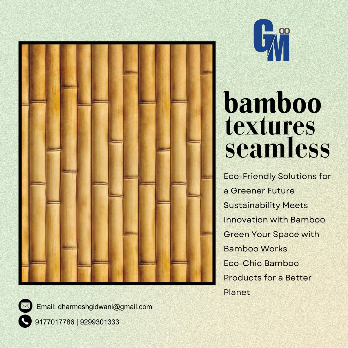 Gr8_Int_Design's tweet image. 🎋 Discover Eco-Chic Bamboo Textures Seamless with GM8 Interiors and Exteriors! 🌿

#GM8InteriorsAndExteriors #BambooTextures #EcoChicDesign #SustainableLiving #GreenYourSpace #BambooInnovation #EcoFriendlyProducts #InteriorDesign #ExteriorDesign #GreenDesign #BambooDecor