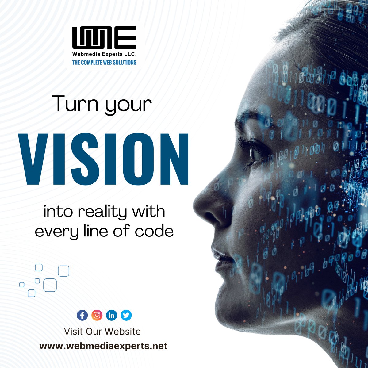 webmediaexpert1's tweet image. Bring your dreams to life, one line of code at a time.

#webmediaexperts #CodeDreams #CodingJourney #TechMagic #CodeLife #code #website