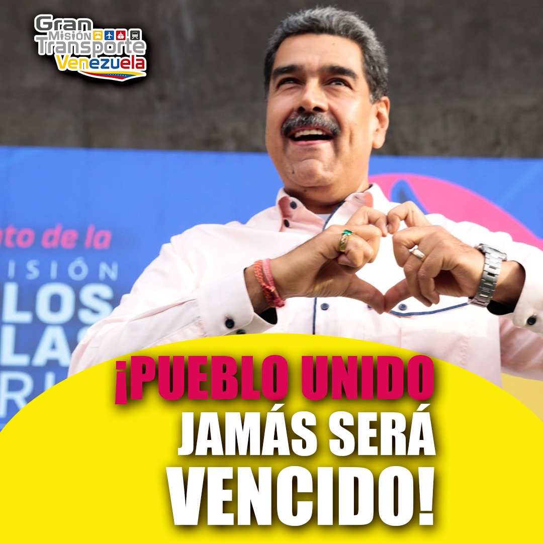 mintransporteve's tweet photo. ¡Una vez más el pueblo venezolano escogió la paz y juntos avanzaremos hacia la consolidación de la Revolución Bolivariana! Hoy, la #GMTVzla felicita al Pdte. @NicolasMaduro por su victoria contundente, como un reflejo del respaldo de todo un país que está comprometido a trabajar por el futuro de la Patria

#VotaPorLaPaz2024