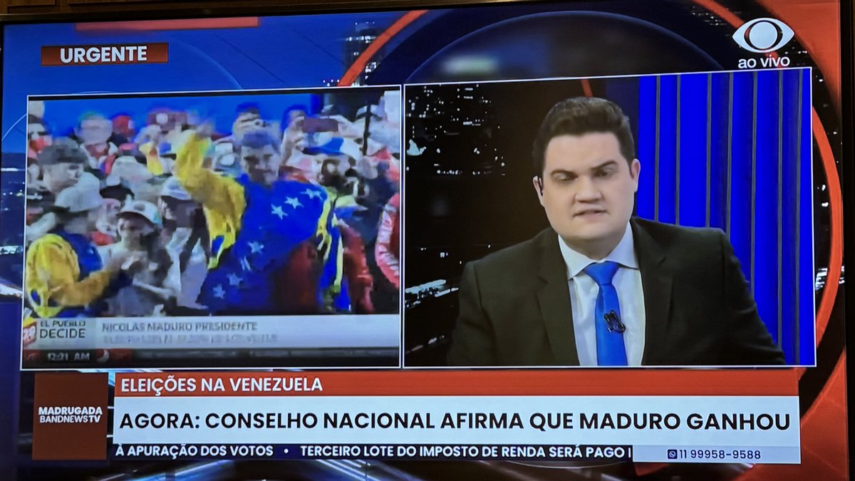 RickSouza's tweet image. Até aqui, a única que entrou com boletim na TV aberta foi a Band. Mais uma vez mostrando porque são referência no jornalismo