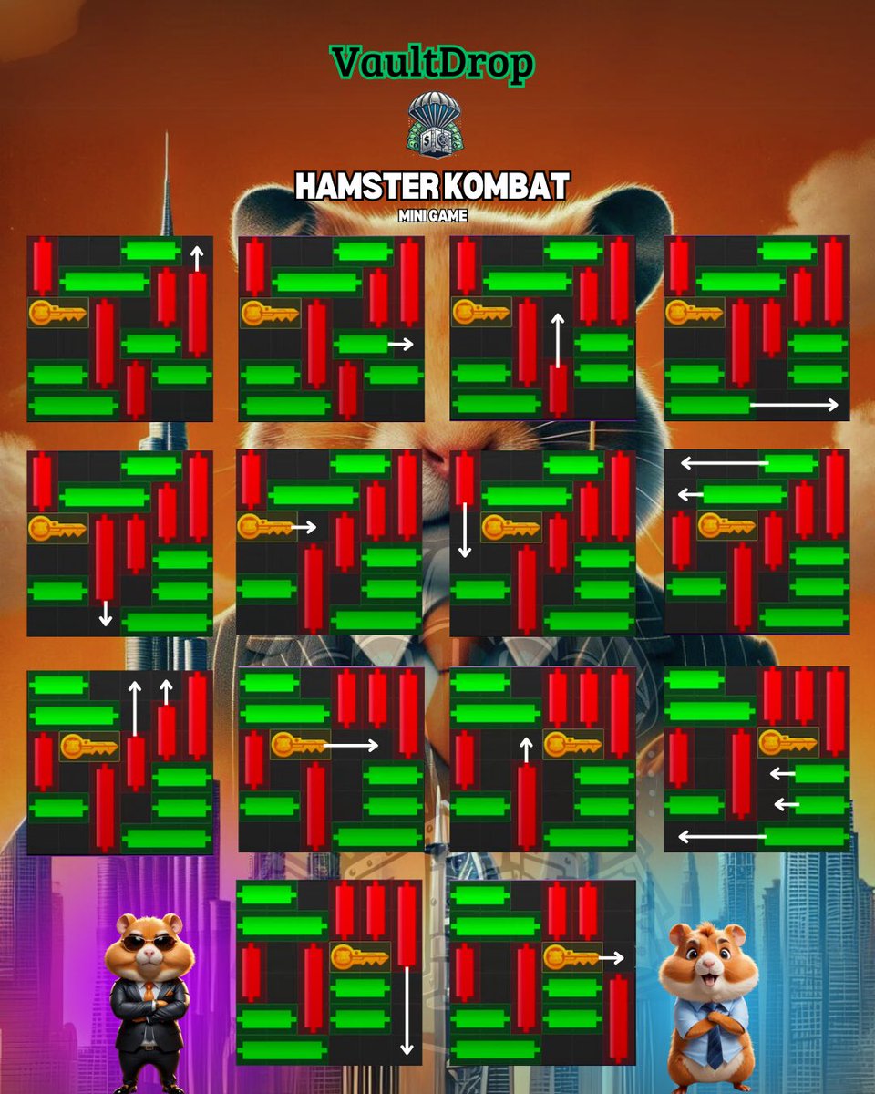 Vault_Drop's tweet photo. ๐ฎ#DailyMinigame in Hamster Kombat!๐ฎ
Dive into the latest minigame in #HamsterKombat ! Test your skills and earn exclusive NFTs๐
Join in the airdrop event๐and win crypto rewards๐ฐ
Donโt miss out โ play now and conquer the leaderboard!๐นโ๏ธ https://t.co/7Fdg0J6h7q
