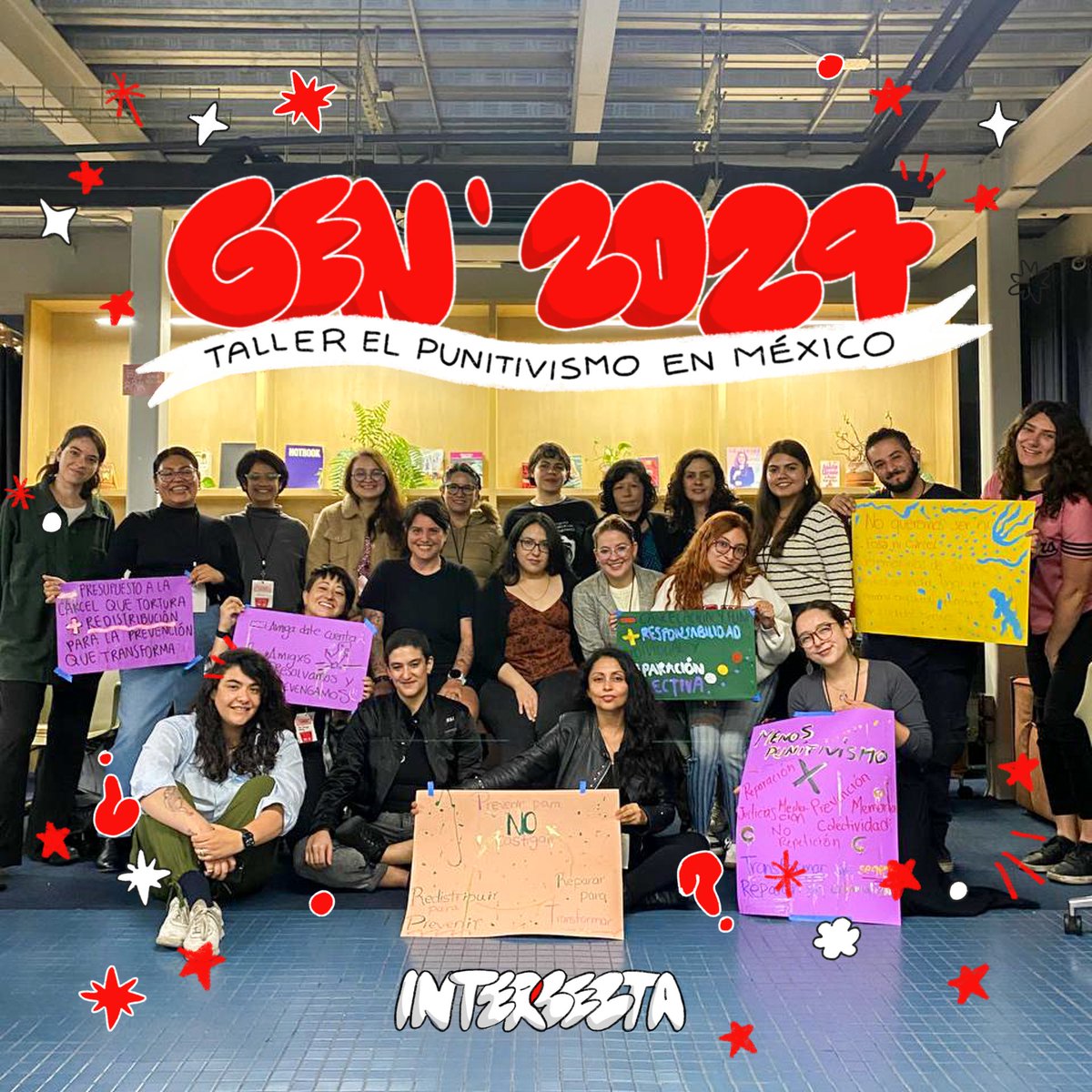 intersectaorg's tweet photo. Concluimos la edición 2024 de nuestro taller sobre punitivismo, en el que analizamos qué es, cómo se manifiesta, a quiénes afecta y algunas herramientas para (quizás) trascenderlo. Agradecemos a quienes compartieron sus piensos con nosotras durante estas 20 semanas 🥳🤩. https://t.co/7ePpsknk7S