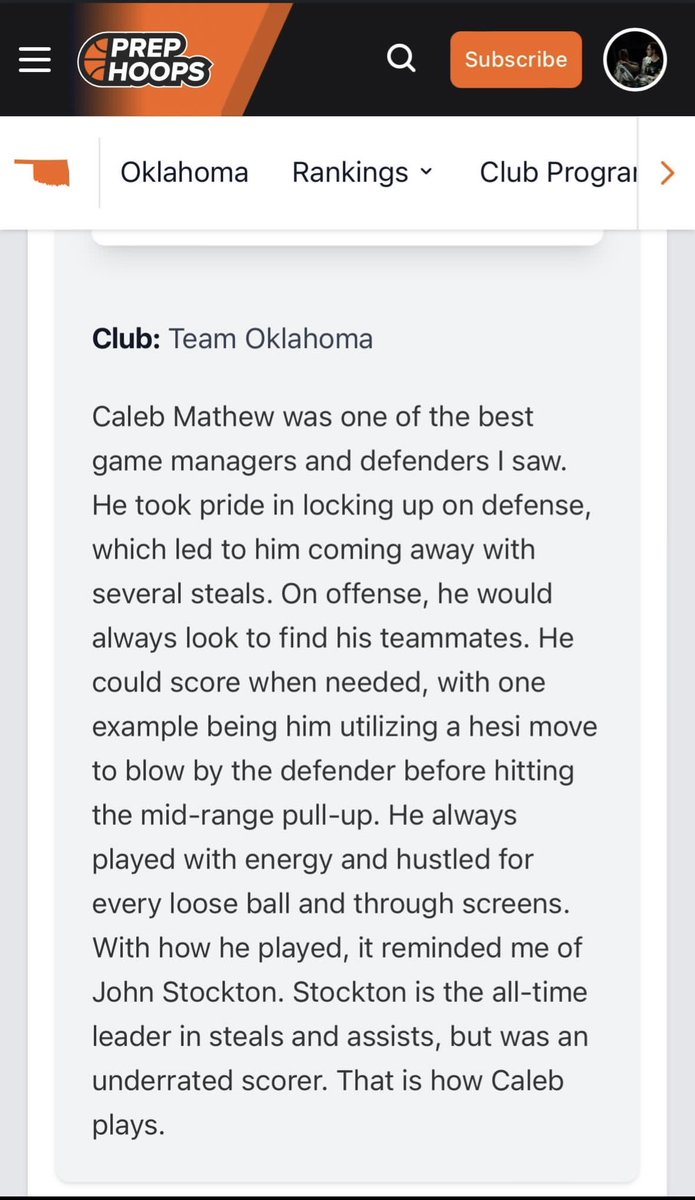 Thank you <a href="/Thunderguad15/">Chase Beal-Sharp</a> for the Write Up! @TeamOklahomaBB