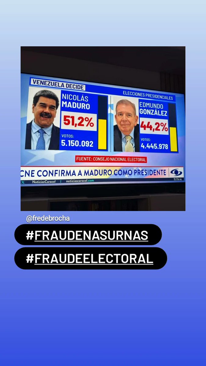 #FRAUDE en #Venezuela.  Se repite la misma historia. #FuerzaVenezuela