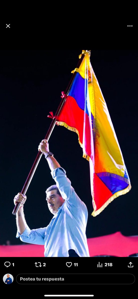 FreddyBernal's tweet photo. ¡Triunfó la Paz, la independencia nacional y la prosperidad de Venezuela con la victoria popular del Presidente @NicolásMaduro! https://t.co/RtbkQcfRyj