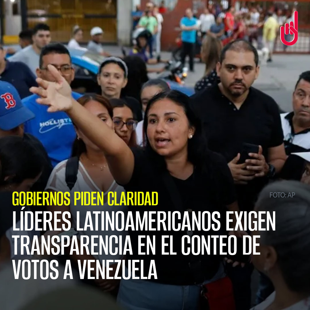 SinEmbargoMX's tweet photo. Varios gobiernos latinoamericanos han pedido este domingo transparencia en el conteo de votos de las elecciones presidenciales de Venezuela después de que la mayoría de los colegios electorales hayan cerrado sus puertas. https://t.co/s7tNqsvdBB https://t.co/uVXga9Erj2