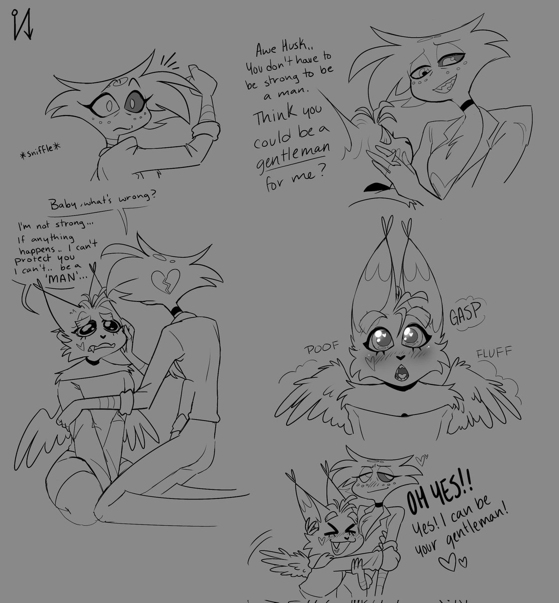 FevaDreamsicle's tweet photo. Man I fucked up this comics pacing to fit twitter please bare with me😭😭 
-last page direction guide in the left top corner-
.
Just some cute assurance with the swap boys🥺
Always thank my wife @Shantaru2 for Angel's personality, he's too damn precioussss🤧💖 https://t.co/3kGObvEt43