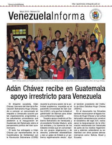 Jamás olvidar que la <a href="/usacgt/">USAC</a> trajo al hermano de Hugo Chávez a Guatemala y proclamó:

«Nuestro apoyo irrestricto al Gobierno Bolivariano de Venezuela y al presidente Nicolas Maduro»

Cómplices