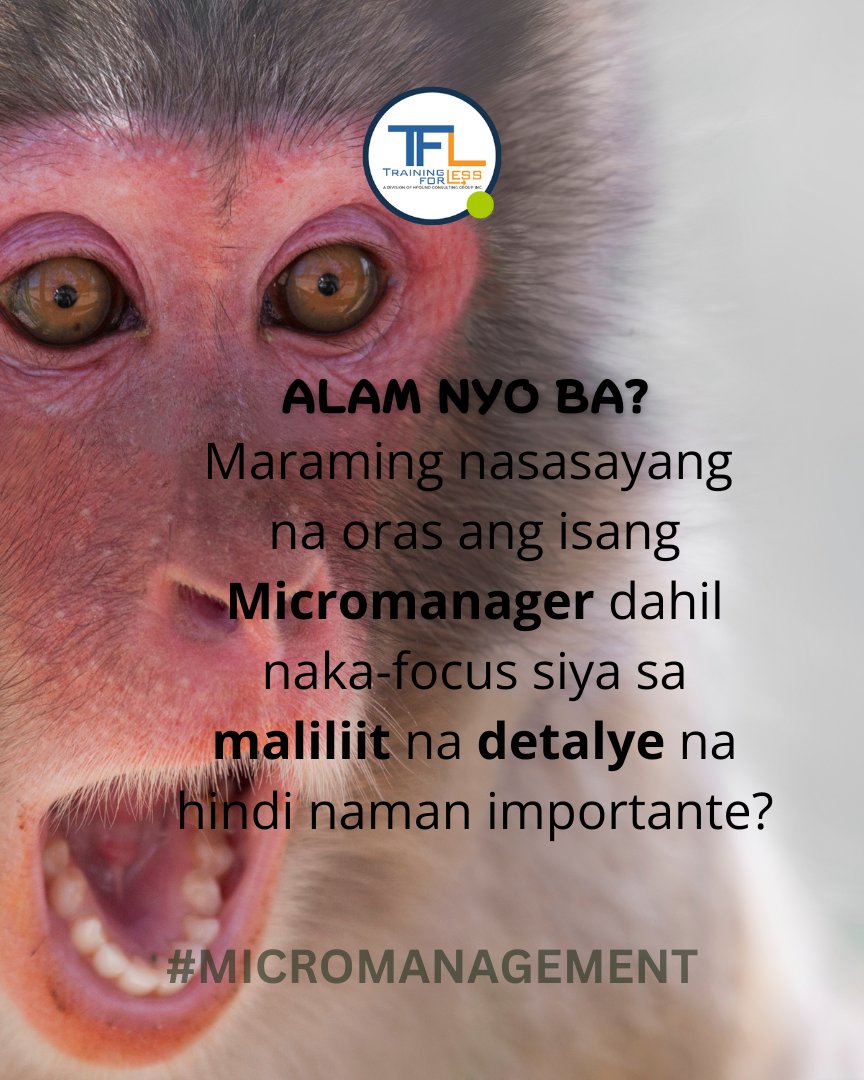 tfl_ph's tweet image. Imbes na lumago ang team members, mauudlot ang development nila pag di marunong ang leader.
Ang masaklap pa, ang unang-unang aalis ay yung mga potential high-performers.
#TrainingforLess #TrainingPhilippines #Micromanagement #BadBoss #ToxicBoss
