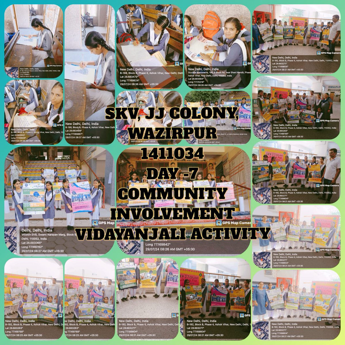 unit_skv's tweet photo. Vidayanjali activity under community involvement  day. 
 Day 7  . 
Activities conducted - poster making, vidayanjali rally and awareness about vidayanjali by vidaynajali volunteer https://t.co/1NqSNX9nsR