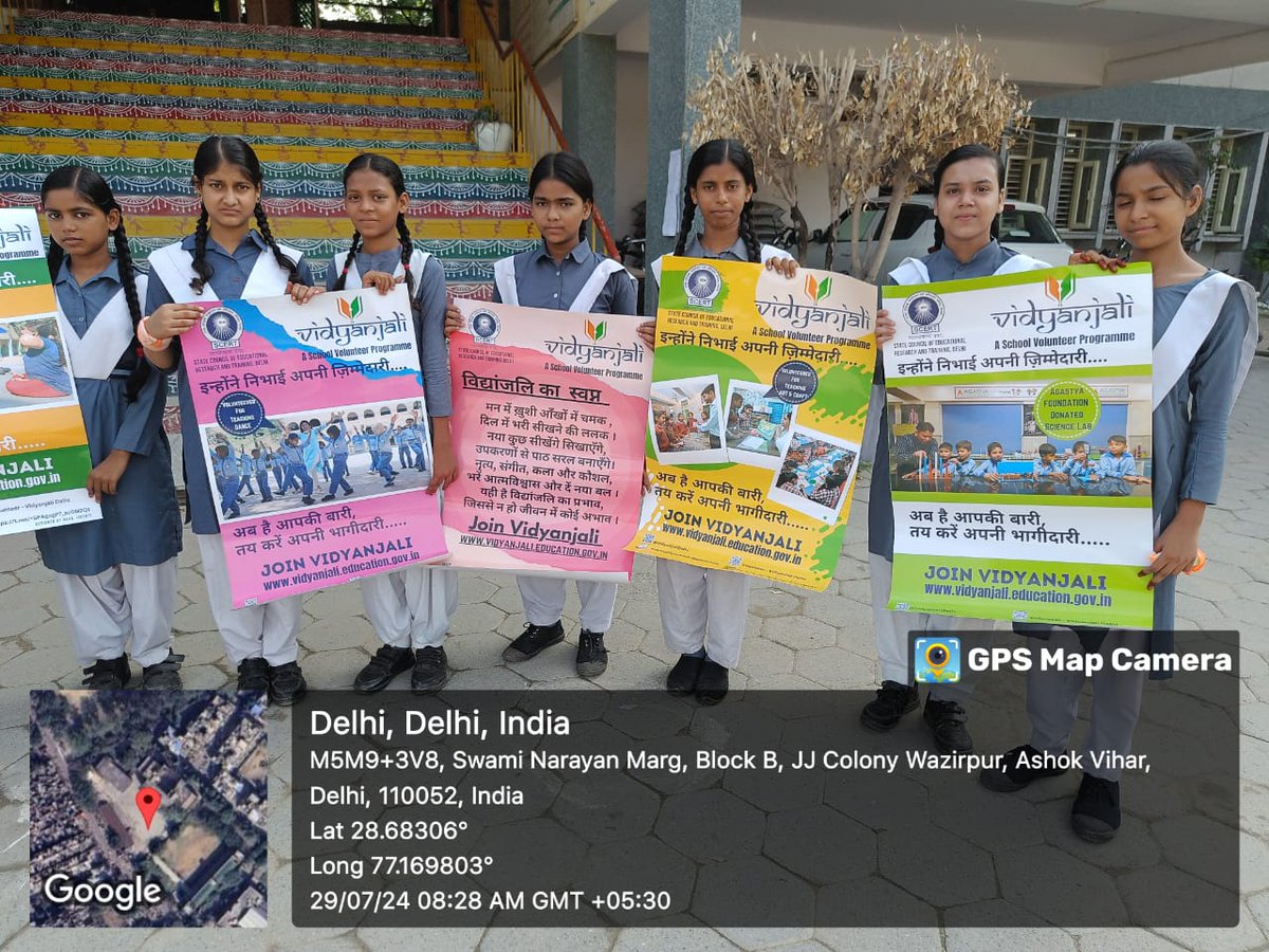 unit_skv's tweet photo. Vidayanjali activity under community involvement  day. 
 Day 7  . 
Activities conducted - poster making, vidayanjali rally and awareness about vidayanjali by vidaynajali volunteer https://t.co/1NqSNX9nsR