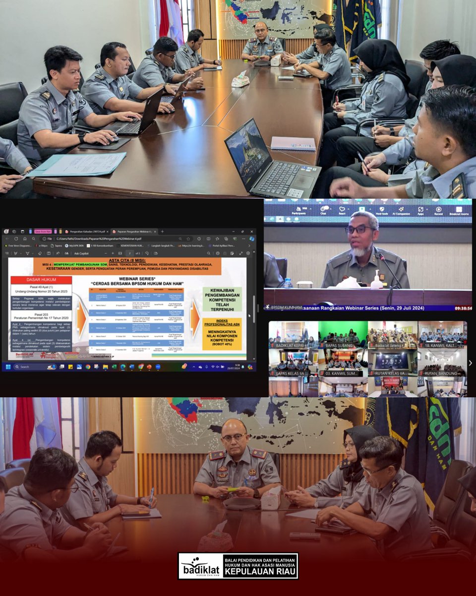 bapelkumbatam's tweet photo. Pengarahan Singkat Kepala BPSDM Hukum dan HAM, Badiklat Kumham Kepri Siap Dukung dan Sukseskan Webinar Series

Selengkapnya di  https://t.co/aLS74eOf8T

#KumhamSemakinPASTI
#BPSDMHukumdanHAM
#KanwilKemenkumhamKepri
#BadiklatKumhamKepri https://t.co/1YBye4AFus