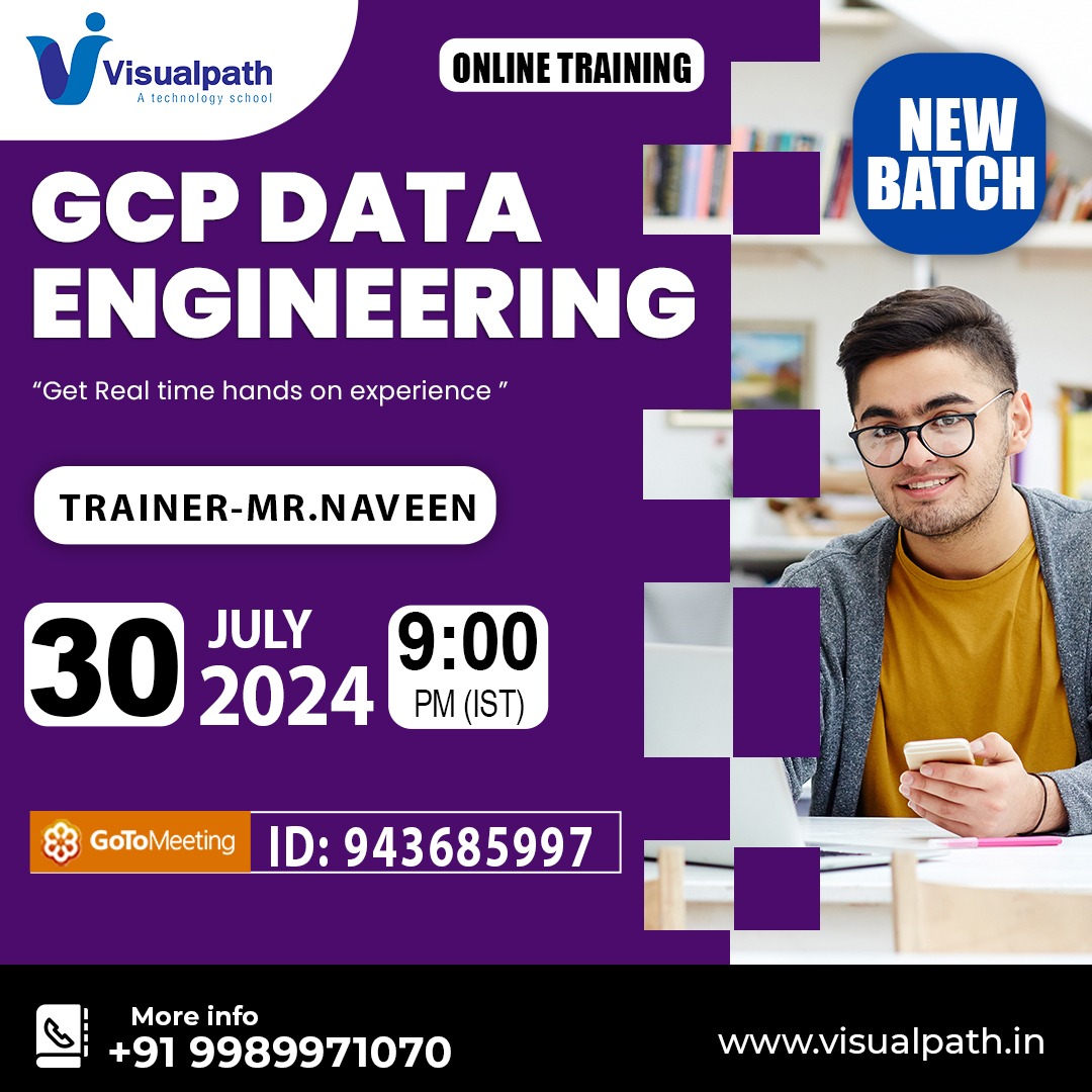 VisualpathPro's tweet photo. Join Now: https://t.co/ebi8MvZCId
Attend Online #Newbatch on #GCPDataEngineering
Batch on: 30th July, 2024 @ 9:00 PM (IST)
Call us: +91 9989971070
WhatsApp: https://t.co/n8JEQbFhWz
Visit: https://t.co/PBSHCNhZfZ
#gcp #dataengineer #cloud #googlecloudplatform #onlinetraining #IT https://t.co/eGdot5Pli4