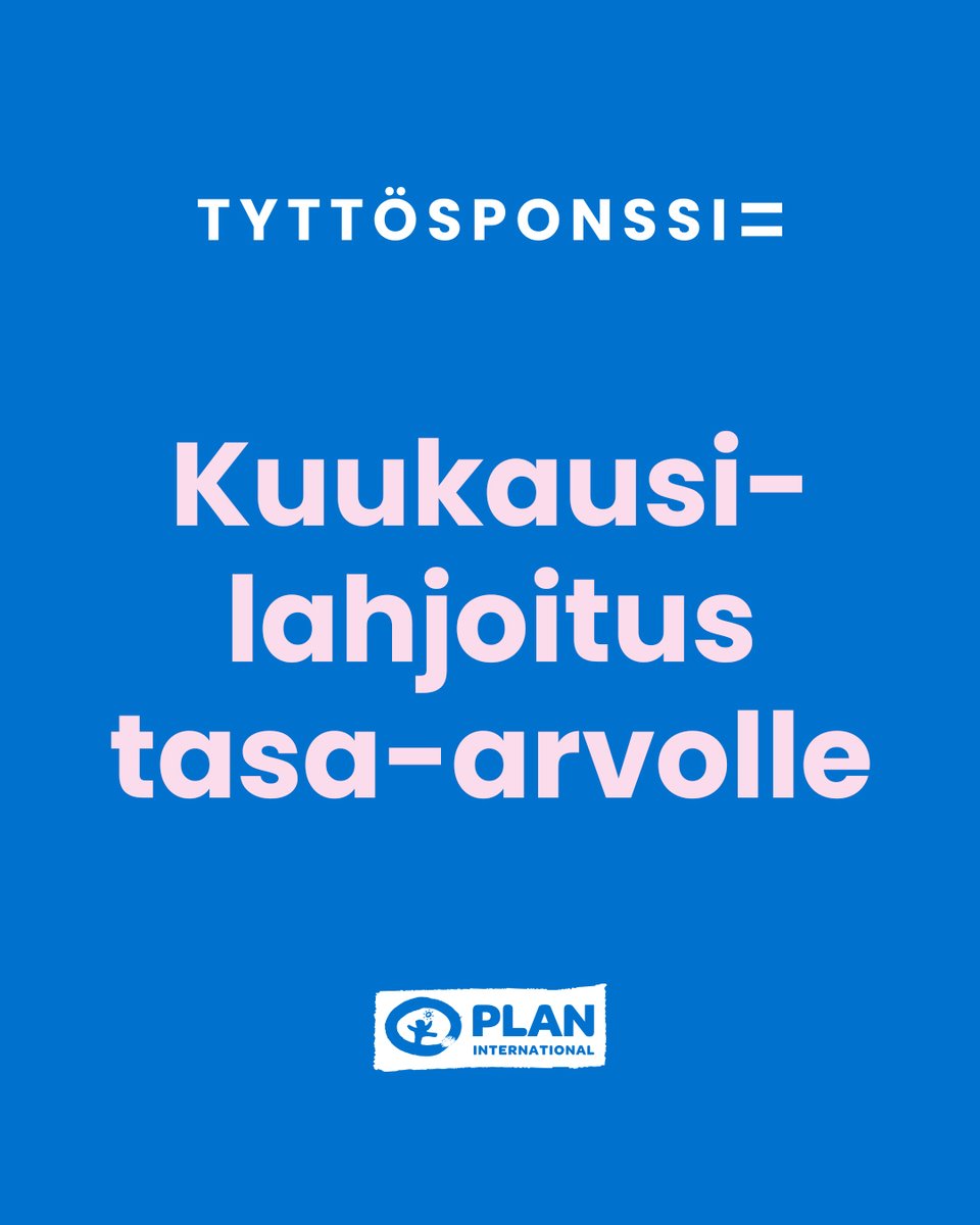 PlaninTyttösponssi sopii sinulle, jos…

✨ uskot, että jokainen lapsi ansaitsee mahdollisuudet hyvään elämään
💪 haluat saada aikaan pitkäaikaista muutosta maailmassa
📉 olet huolissasi tasa-arvon takapakista.

Lue lisää täältä: bit.ly/4eFVhyd