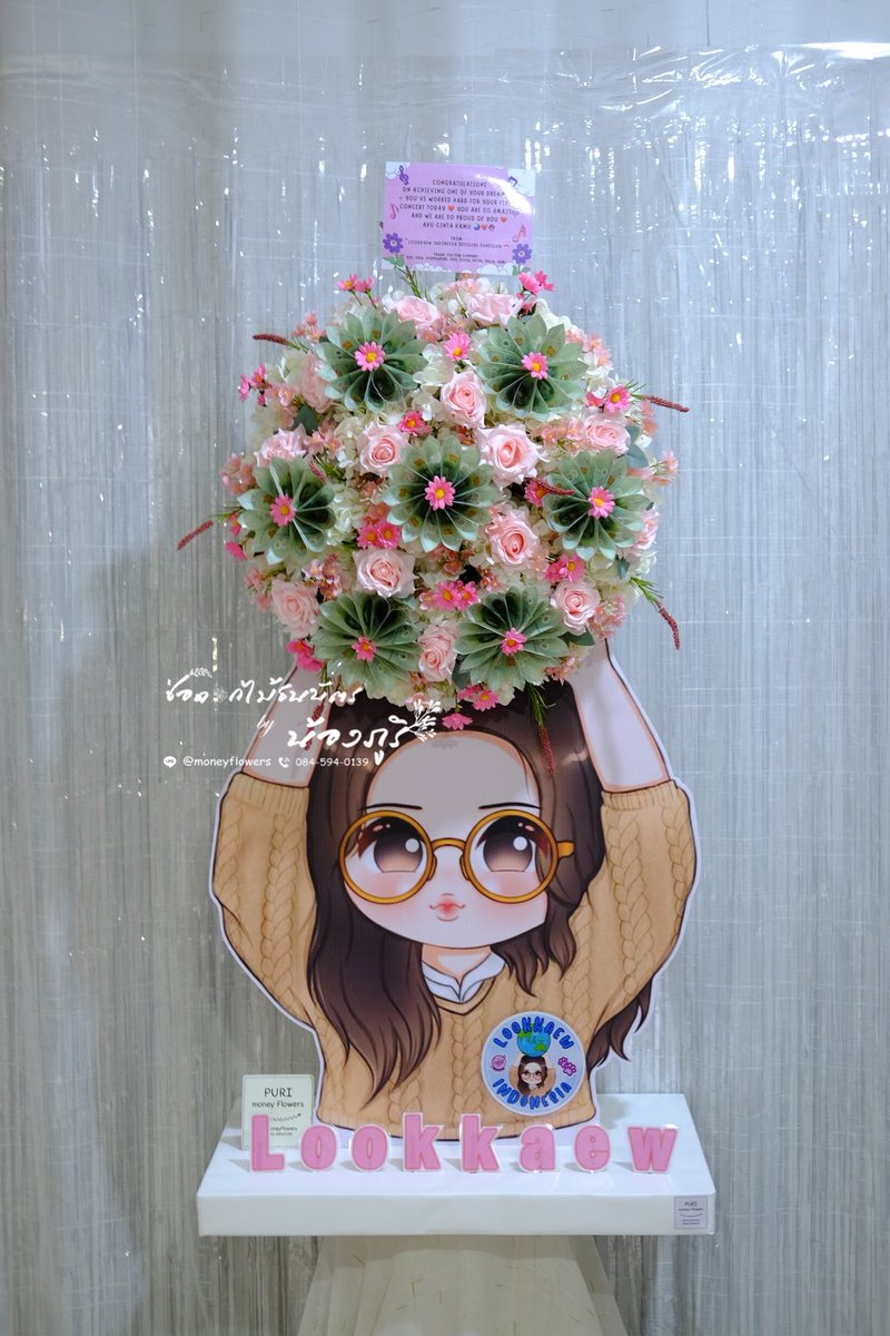 purimoneyflower's tweet photo. LOOKKAEW ENDLESS LOVE 27
🙏Thank you very much. @Lookkaew_INA
For trusting us to create this special gift. Give it to your significant other.
#lookkaewkamollak #AndaLookkaew1stConcert
#moneyflower #moneybouquet #Moneycake #moneygift #floweranniversary
#ช่อดอกไม้เงิน https://t.co/Lg6nUS4S2H
