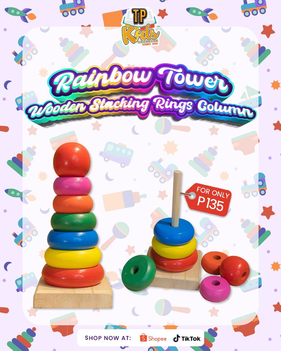 teampayamankids's tweet photo. The RAINBOW TOWER is the perfect toy for kids who love to learn and play. It's fun, educational, and helps them develop important skills.

Watch your child's confidence grow as they master size sorting and color recognition! 😍

#TPKids #LearningStartsHere
#EducationalToy https://t.co/y3zHNsXbo6