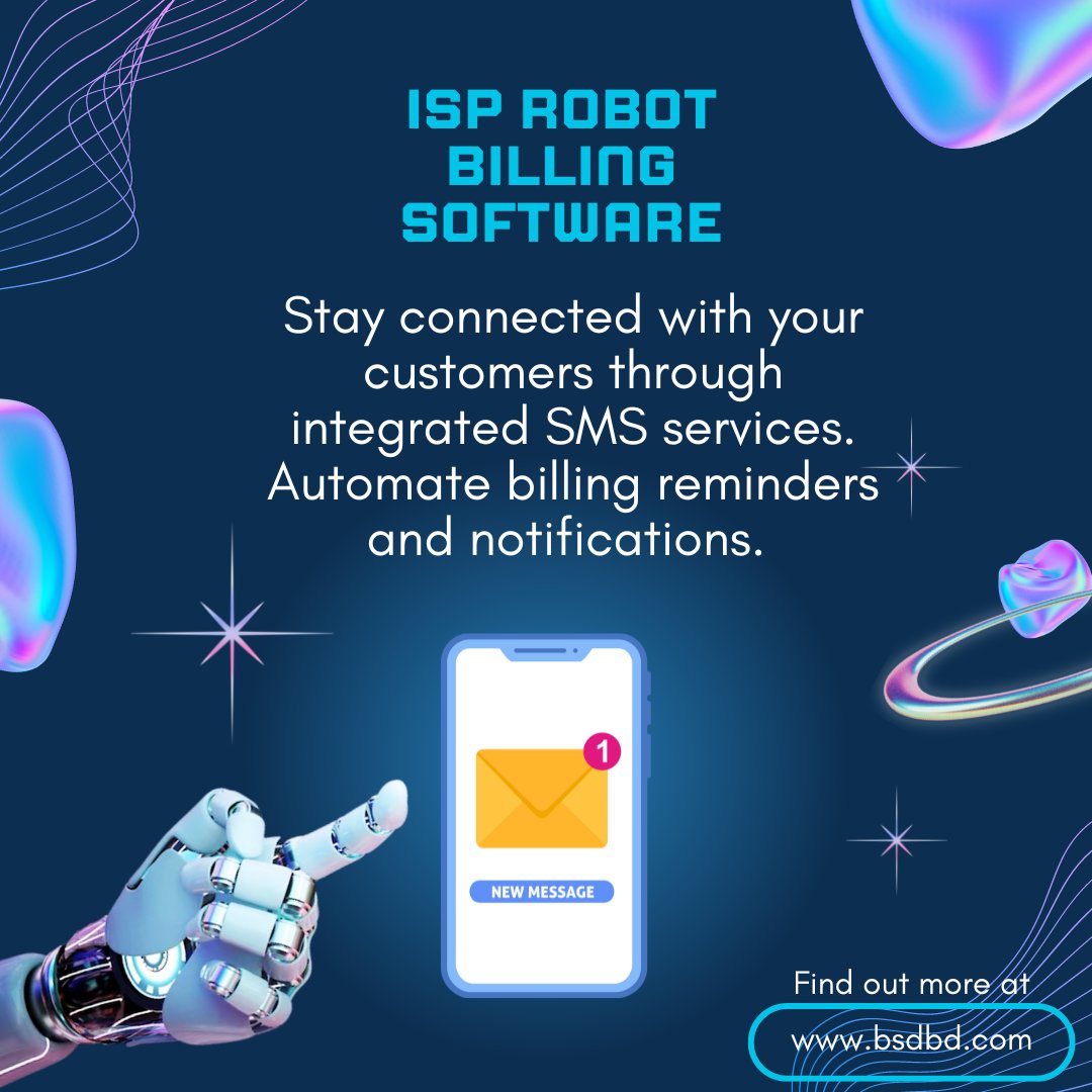 bsd_bd's tweet image. The Ultimate Tool for ISP Billing Efficiency

Tired of dealing with complicated billing processes?

🛠️ Upgrade your billing system with ISP Robot today!
👉 Find out more at bsdbd.com
#BillingEfficiency #ISPRobot #ISPManagement #TechInnovation #Bangladesh