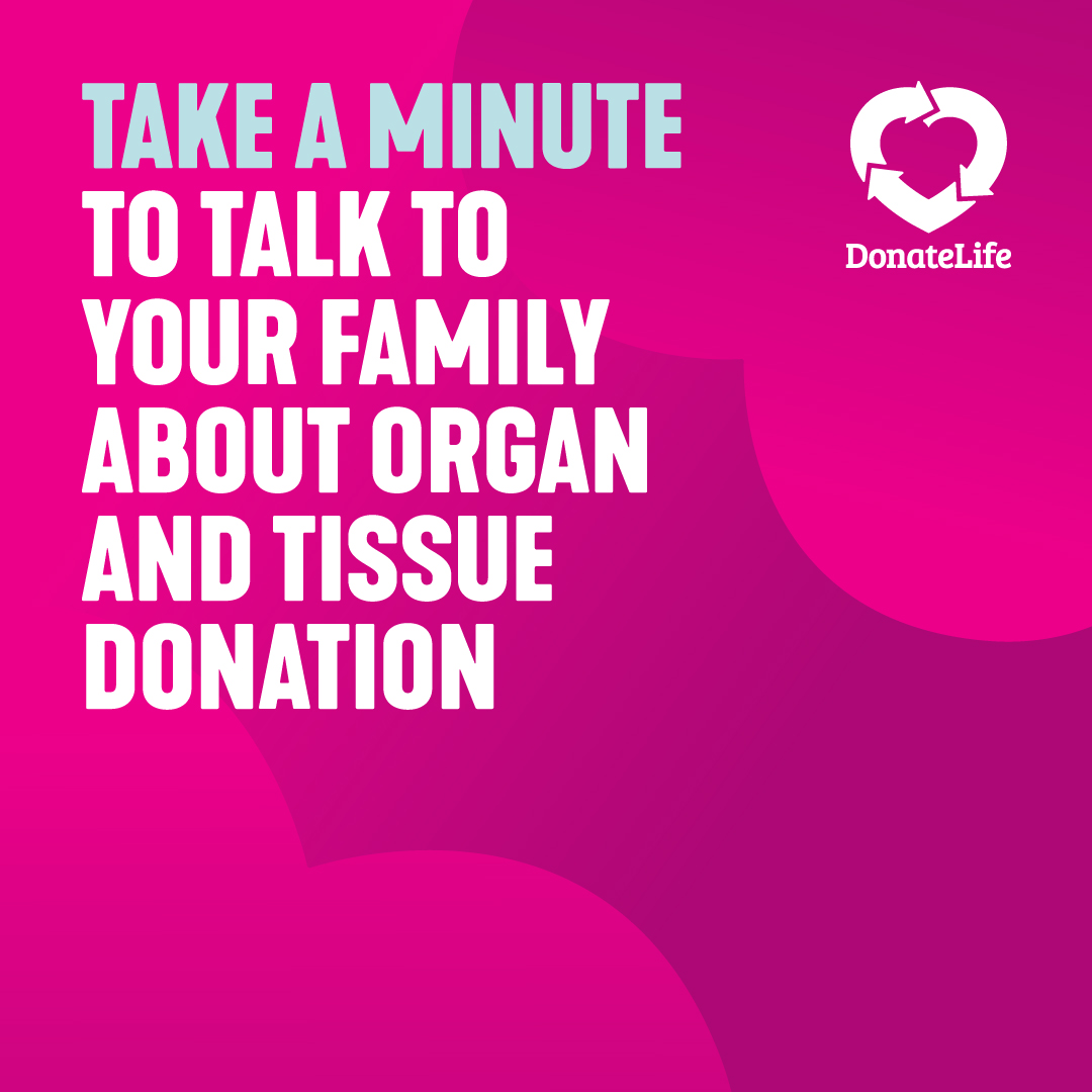 IEU_SA's tweet photo. DONATE LIFE WEEK | Did you know that in Australia, your family will always be asked to support your decision to be an organ &amp; tissue donor before donation goes ahead. Families are more likely to agree if they know you want to be a donor.
#DonateLifeWeek2024 @DonateLifeToday https://t.co/G22UuVxD5J