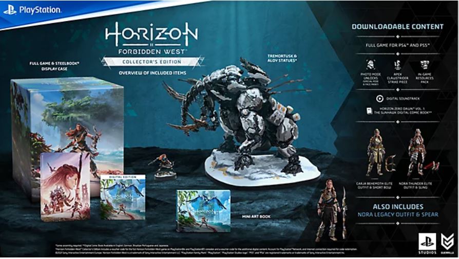 videogamedeals's tweet photo. Horizon Forbidden West Collector's Edition (PS4/PS5) $89.99 via PlayStation Direct. https://t.co/tUUAadFO9d https://t.co/MS848hBU9G