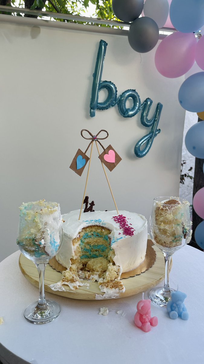 Mom’s little angel is a boy 👶🏻 #pregnant #genderparty #babyboy