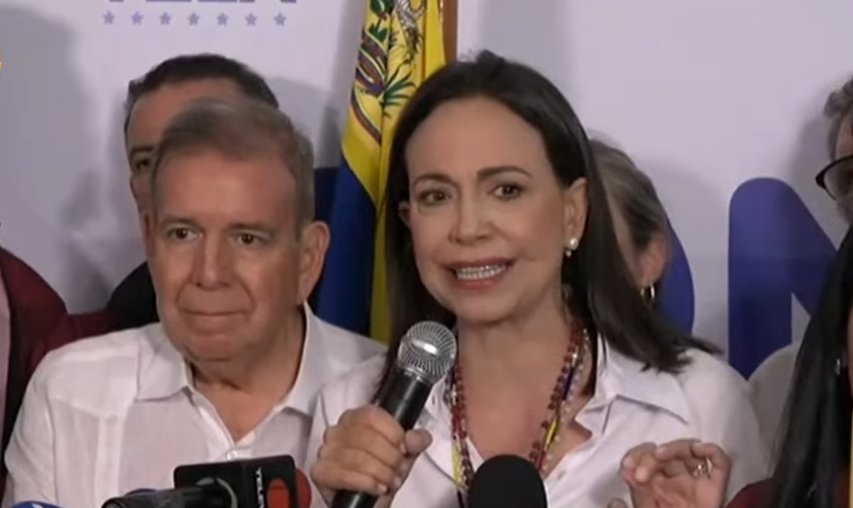 AlertaMundoNews's tweet image. 🇻🇪 | ÚLTIMA HORA: María Corina Machado: "Edmundo González Urrutia obtuvo el 70% de los votos y Nicolás Maduro el 30%. Esta es la verdad".