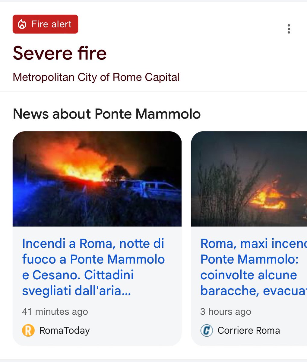 #incendio di 12 ore fa a #pomtemammolo, aria irrespirabile per tutta la notte e anche ora su tutta Roma Est. A piazza Lodi la pizza ci ha svegliato alle tre di notte #Roma