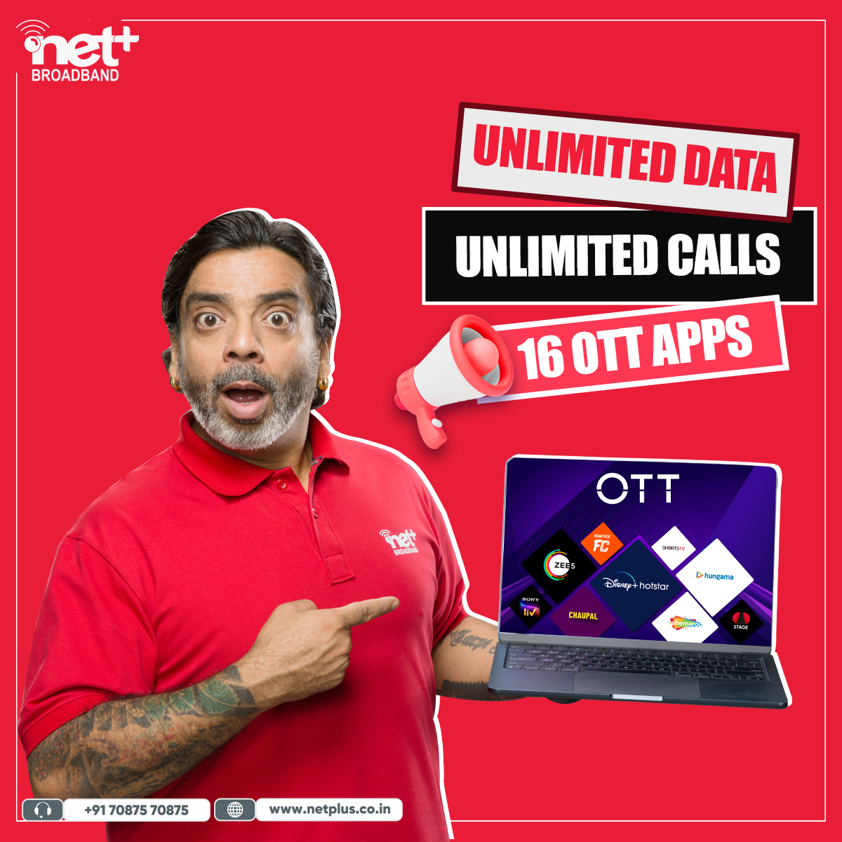 netplusofficial's tweet image. #netplus #netplusbroadband #doublespeed #offers #trulyunlimited #plan #followus #OTT