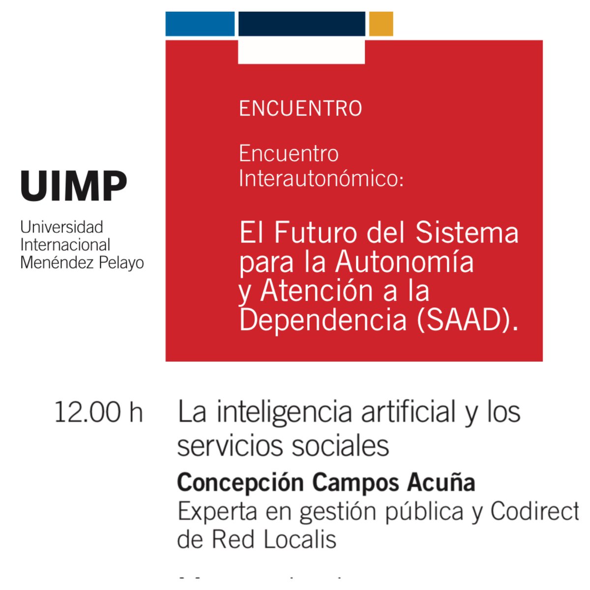 mccamposacunha's tweet photo. La #InteligenciaArtificial está en todas partes
Un placer participar en los #CursosdeVerano de la @UIMP #Santander para abordar los riesgos y oportunidades de la #IA en los servicios sociales y representar así al proyecto @prodigitaluclm y #Prodigia.

#IA #Ética #Sesgos #Personas https://t.co/9rL5Wi5W9y