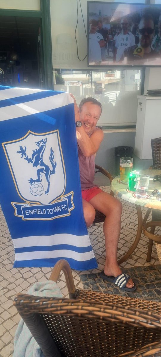 ETFCOfficial's tweet photo. BEST SELLING 2024 SUMMER ITEM

Enfield Town FC’s Crest Beach Towel spotted all over Europe.

To get yours and browse our other online items just click on link below or pop into the ClubShop at Tuesdays home friendly game v’s Billericay Town 7.45pm KO

https://t.co/DE3cVPyqyG https://t.co/v5eQ1BdR2K