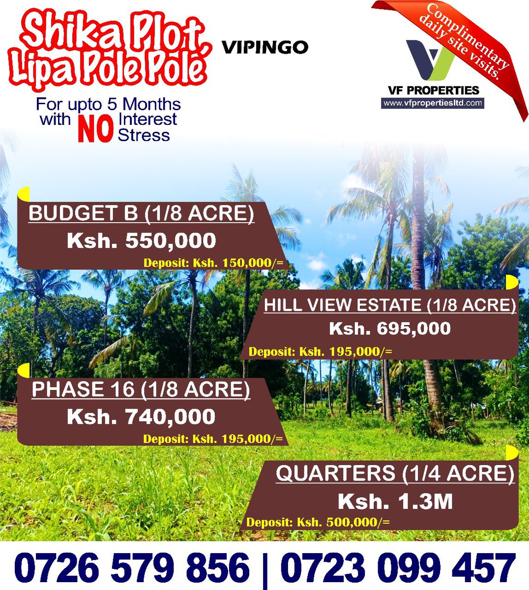 vfpropertiesmsa's tweet photo. Enjoy daily complimentary site visits 
📱 +254726579856 | +254723099457 https://t.co/EhsmkiJCZK
