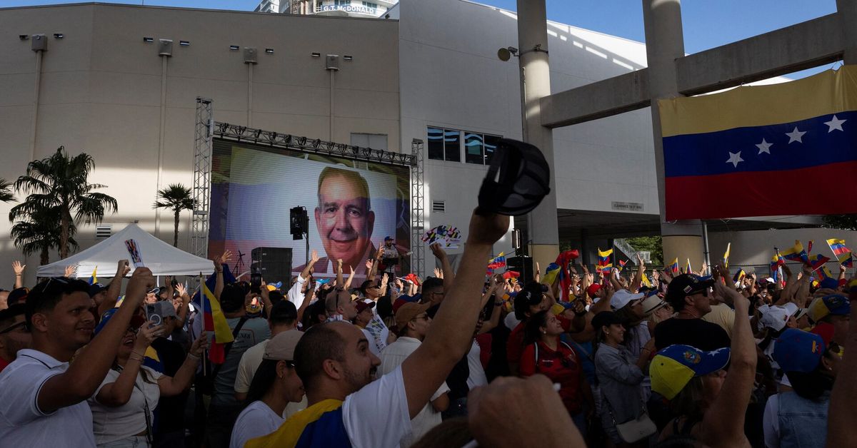 Venezuela's Machado says opposition candidate won 70% of the vote reut.rs/3LIugg1