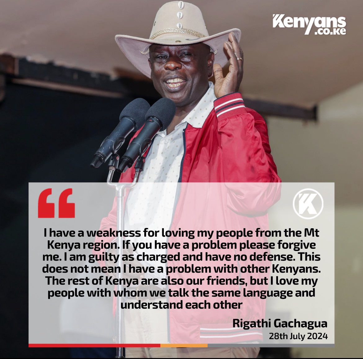 gabrieloguda's tweet photo. In the spirit of full disclosure, the Deputy President of the Republic of Kenya has removed his veil and admitted to being an ethnic bigot,  on live television, and there is nothing we will do about it. https://t.co/hEkuqvCheM