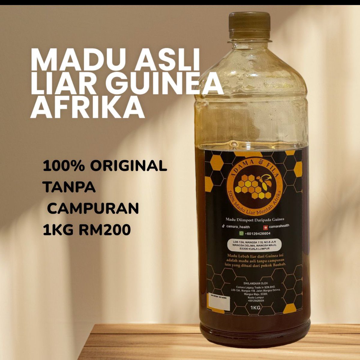 achidaice's tweet photo. *KEBAIKAN MADU ASLI LIAR AFRIKA:*
- Meredakan batuk &amp; selesema
- Memberi tenaga
- Menyihatkan usus
- Menurunkan kadar kolestrol
- Membantu melancarkan haid
- Membantu menyembuhkan sinus
- Meningkatkan imun badan

Sesiapa nak dapatkan madu asli Lebah Liar afrika, boleh PM sy. https://t.co/nci64ALzwq