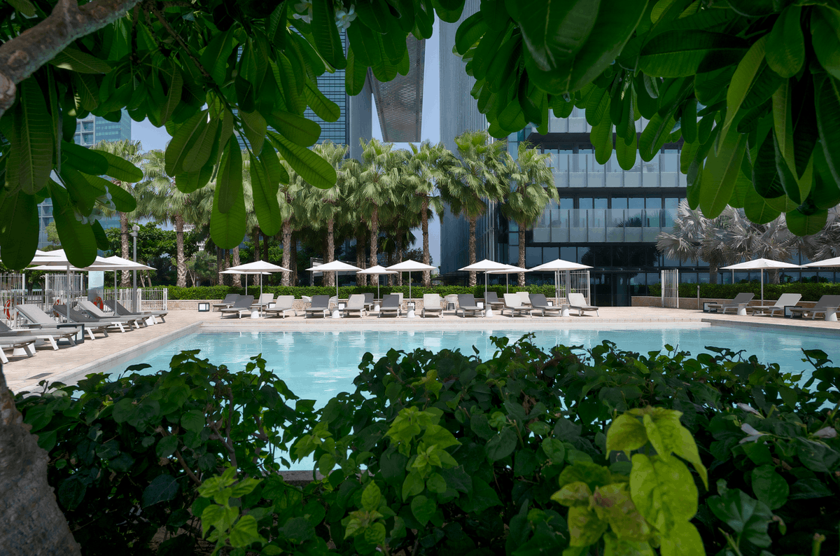 OneZaabeel's tweet photo. A little rest &amp; relaxation right at home.

Warm sun, cool water, and city views all summer long - Residents at One Za’abeel The Residences enjoy a relaxing retreat above the city, encapsulating luxury at home.

#OZResidences #DubaiLuxuryLiving #DubaiPool https://t.co/d0zJnqaxlj