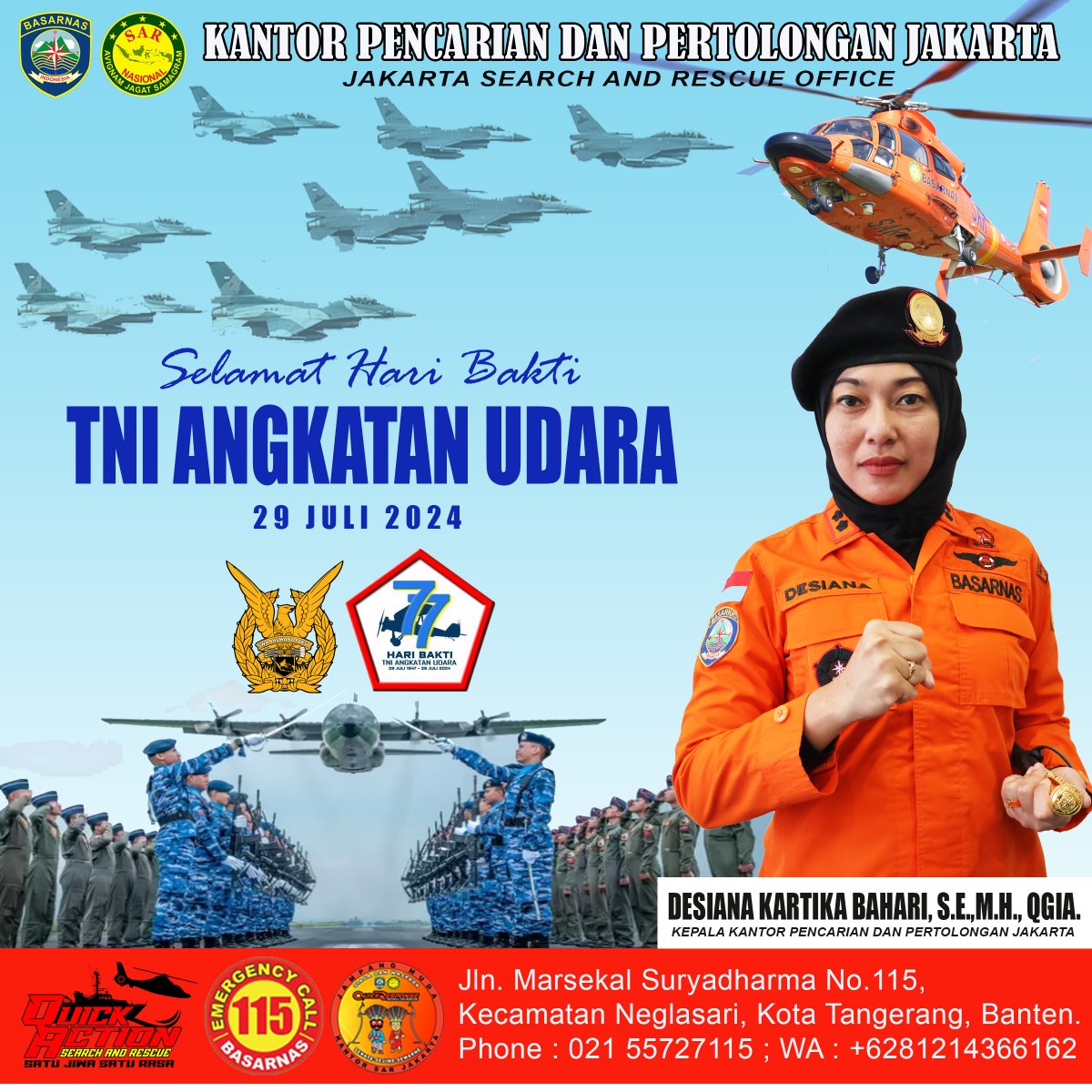 KANTOR PENCARIAN DAN PERTOLONGAN JAKARTA (@sar_jkt1972) on Twitter photo 