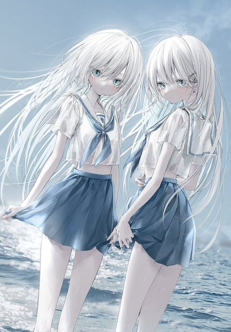 涼」|ましろしきのイラスト