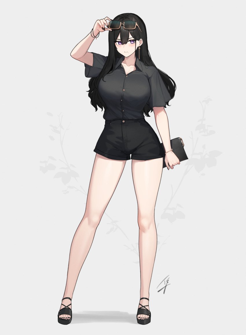 "We tried dressing more modernly.  Is this fitting?"
Sylvia raises her sunglasses while looking towards the one standing next to her.  She was familiar with many people, and sought an honest opinion.