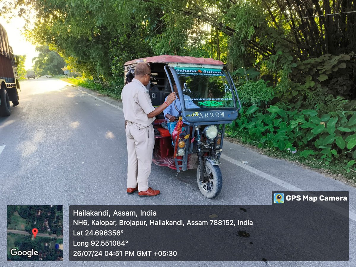 DTOHailakandi99's tweet photo. Enforcement drive against various offences on - 26/07/2024
W/O Tax -03
W/O PUCC- 08
W/L DL- 02
W/O HSRP- 01
W/O Fitness -01
W/O Seat Belt -01
W/O Insurance -03
0thers- 02
@CMOfficeAssam @TransportAssam @Assamroadsafety @keshab_mahanta
@assampolice @gpsinghips #RoadSafety https://t.co/IEXqClClrj