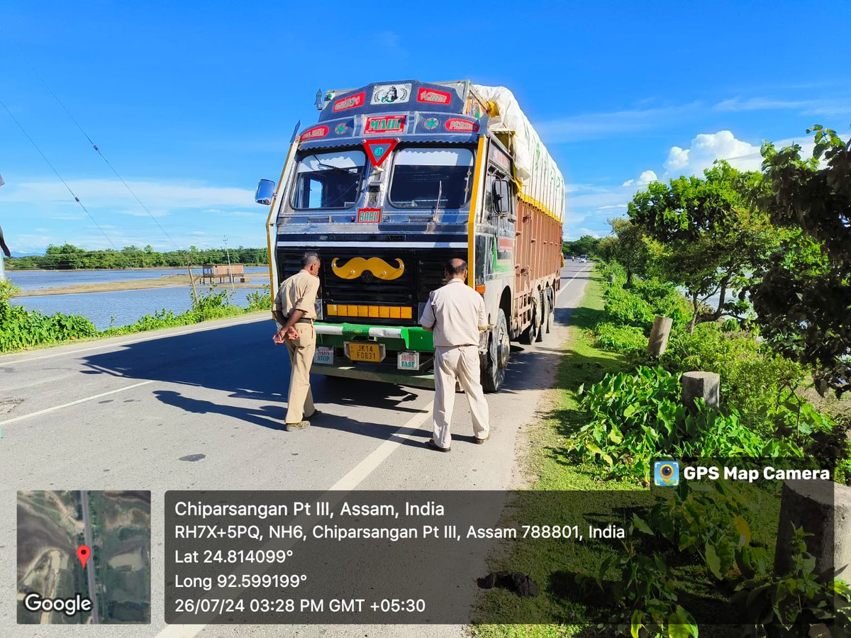 DTOHailakandi99's tweet photo. Enforcement drive against various offences on - 26/07/2024
W/O Tax -03
W/O PUCC- 08
W/L DL- 02
W/O HSRP- 01
W/O Fitness -01
W/O Seat Belt -01
W/O Insurance -03
0thers- 02
@CMOfficeAssam @TransportAssam @Assamroadsafety @keshab_mahanta
@assampolice @gpsinghips #RoadSafety https://t.co/IEXqClClrj