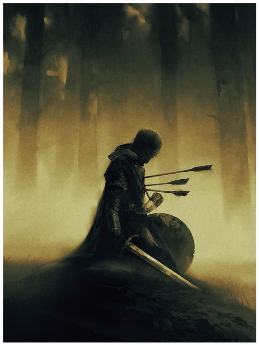 Tolkien_JRR's tweet photo. “Not all that have fallen are vanquished.”
J. R. R. Tolkien https://t.co/9QBuU4SNsW