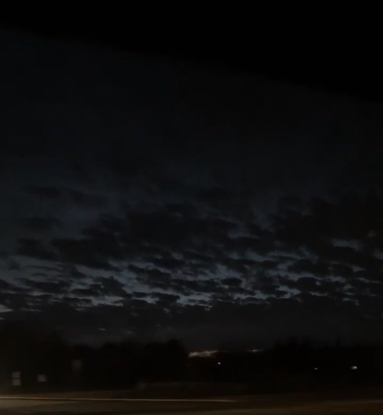 late night drive w my friend <333 i love how the clouds look tn