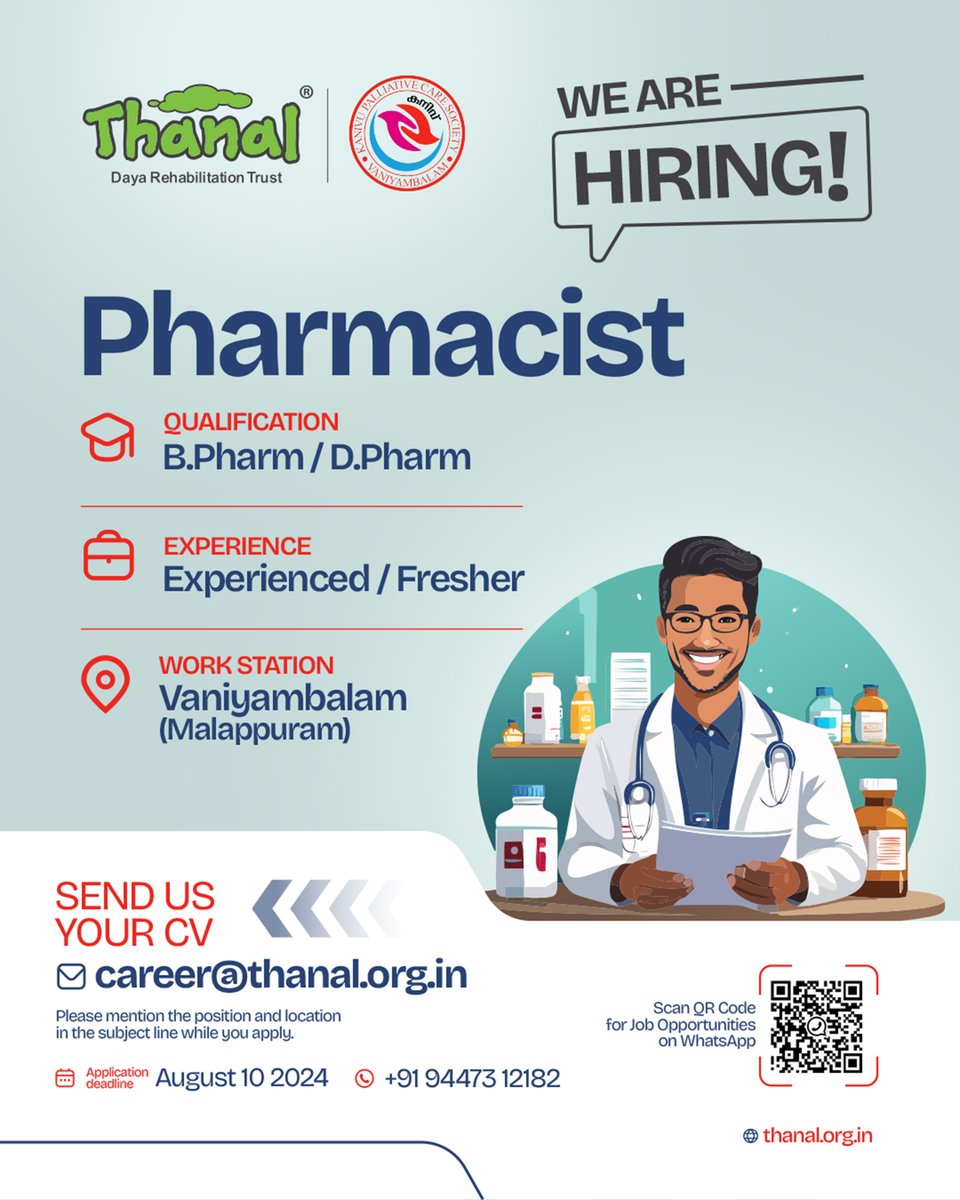 thanalngo's tweet photo. We are hiring a Pharmacist! https://t.co/POR4PJHCrD