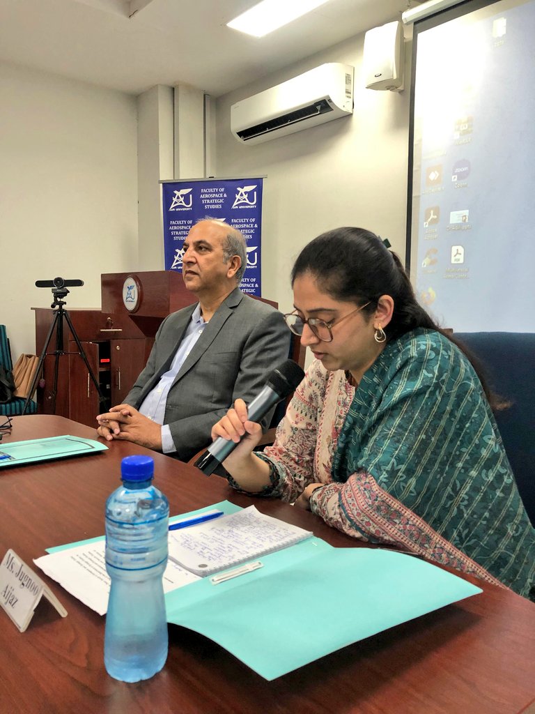 fass_air's tweet image. Kicking off week 2 of #FASSWKSP24 with 🎙️ Dr. @adilsultan speaking on #StrategicStability in #SouthAsia, with our Reasearch Associate, Ms. Jugnoo Aijaz moderating the session 📚✨ 

#islamabad #SecurityIssues #AirUniversity

@Aiza_Azam @Ash_Turk007 @ayesha_ajm @f_aider @zmzahid30